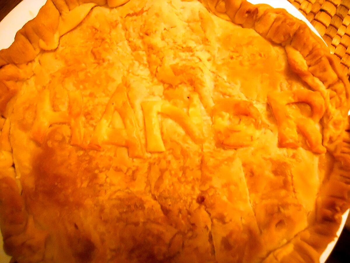 recette LA TARTE AUX POMMES DE TERRE D'HANOR