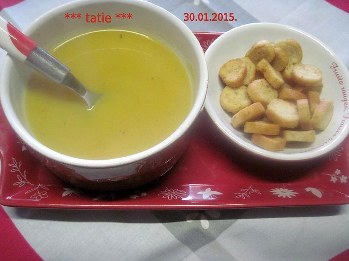 recette Soupe betternut et pommes de terre.