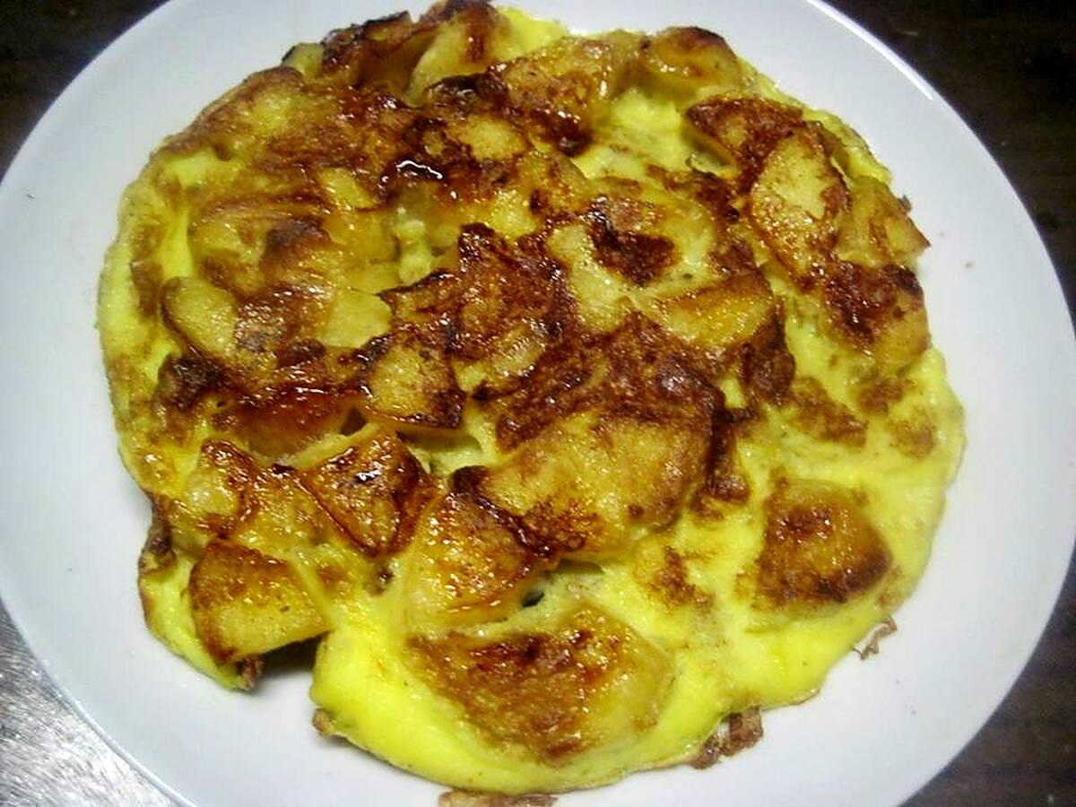 recette Omelettes aux pommes sucrées.