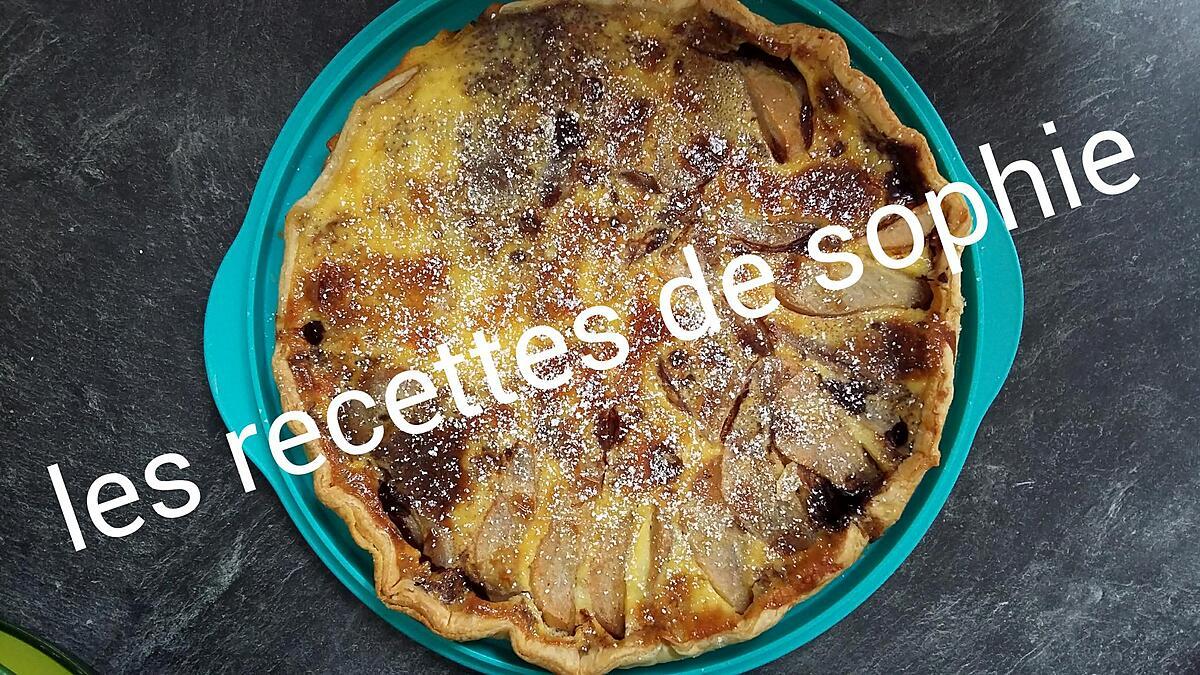 recette Tarte poires chocolat