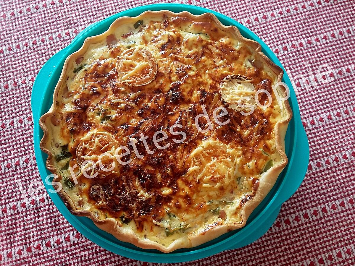 recette Tarte aux poivrons et trois fromages