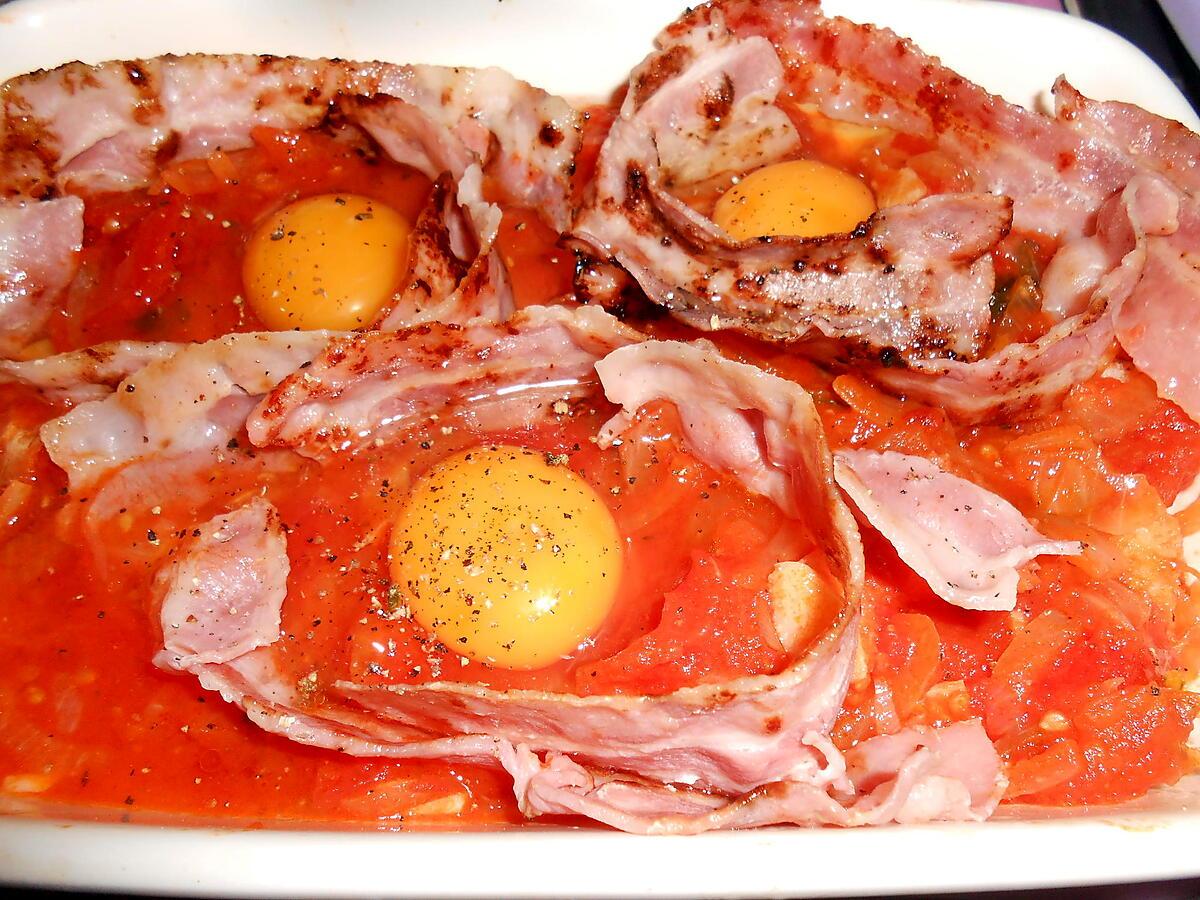 recette OEUFS AU PLAT A L'ITALIENNE