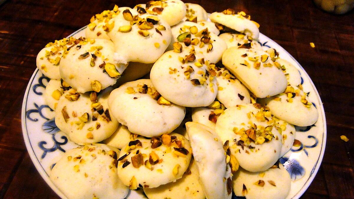 recette Naan Berenji (Biscuits persans à la farine de riz)