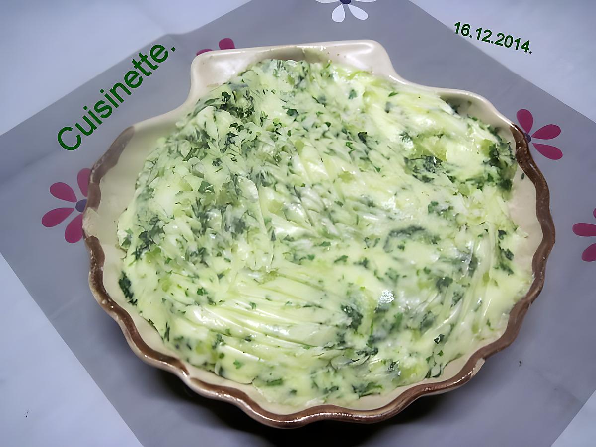 recette Beurre persillé.