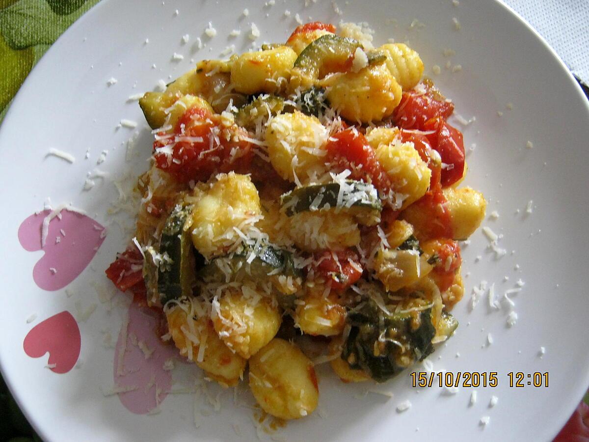 recette Gnocchi aux courgettes