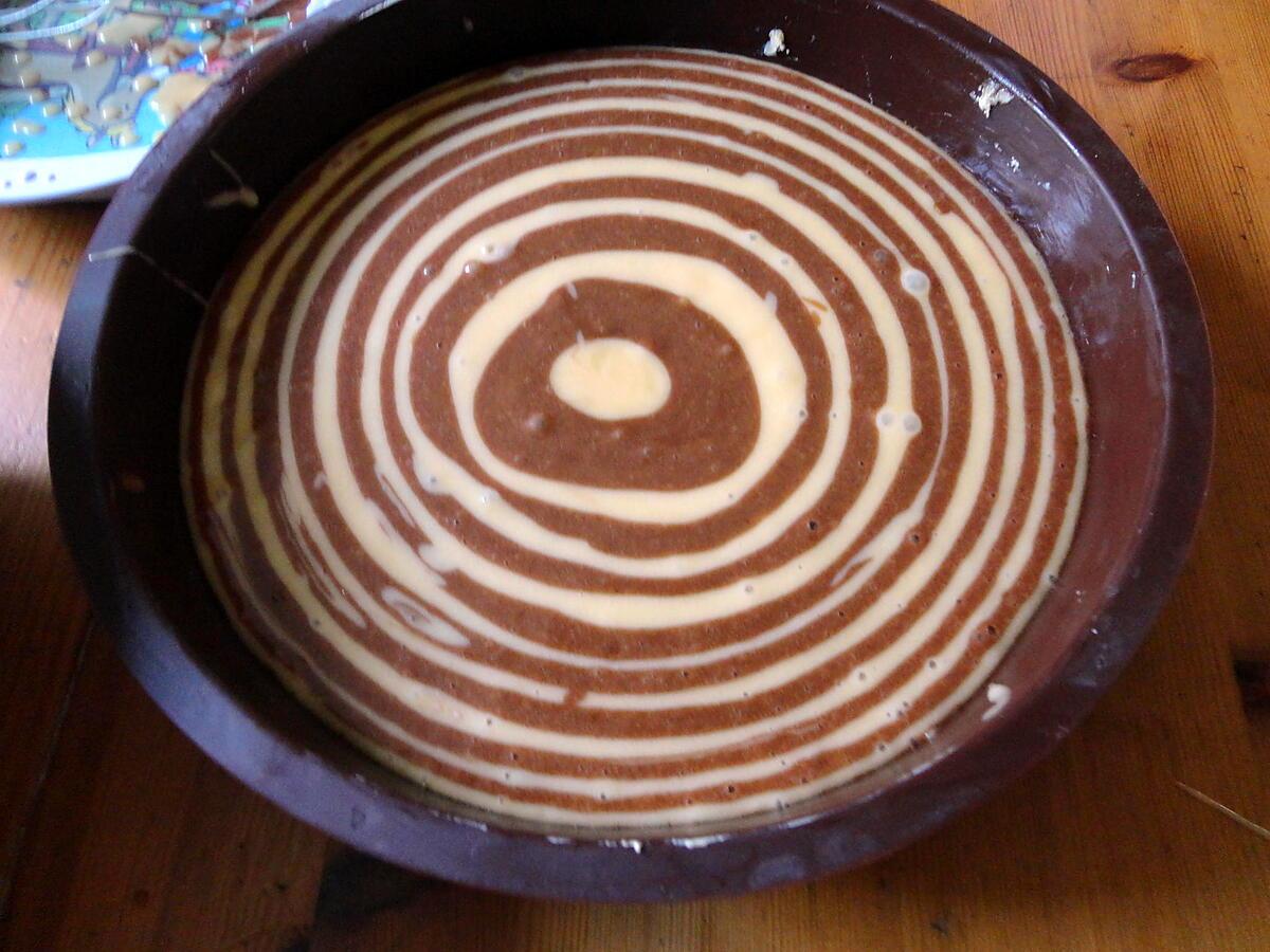 recette ZEBRA CAKE DE  "OH LA GOURMANDE"