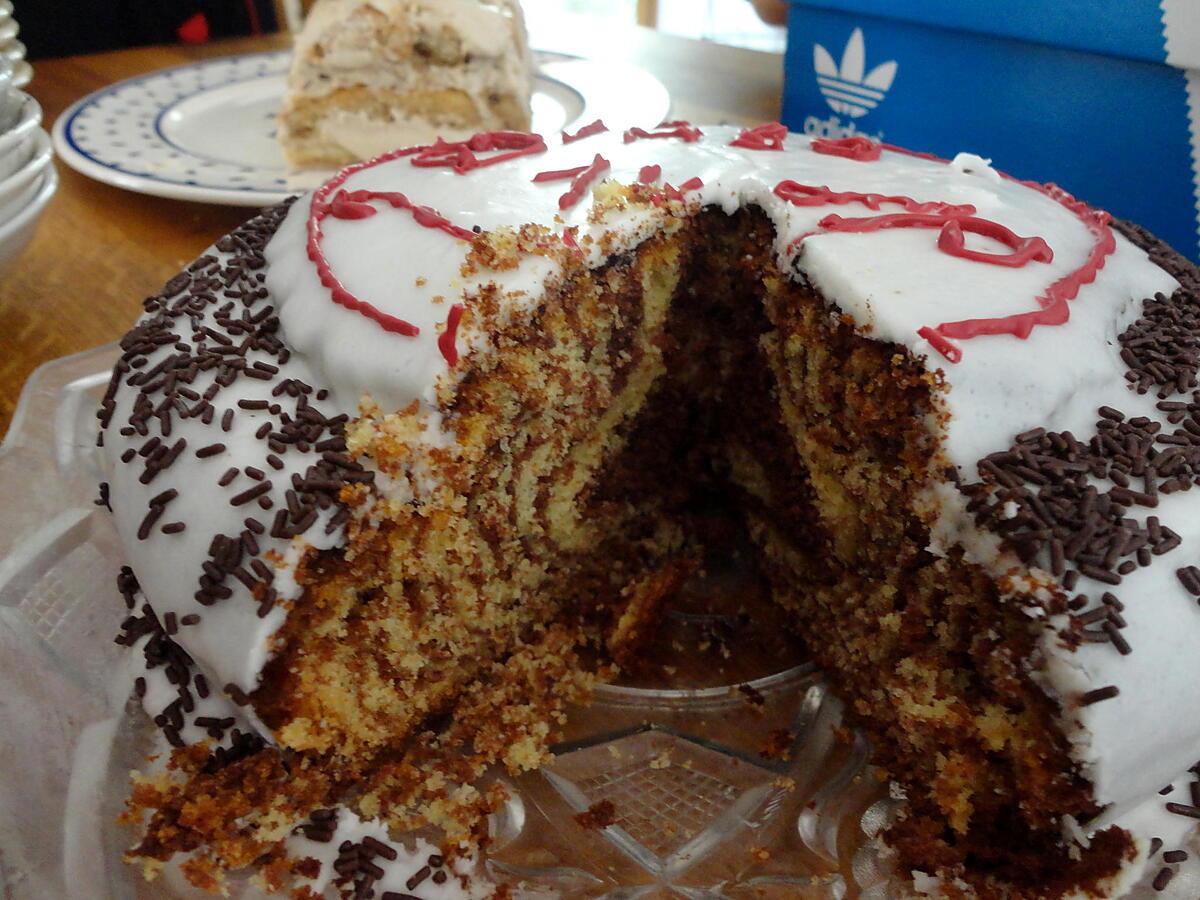 recette ZEBRA CAKE DE  "OH LA GOURMANDE"