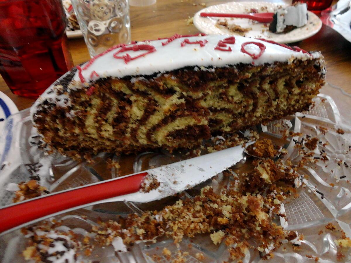 recette ZEBRA CAKE DE  "OH LA GOURMANDE"