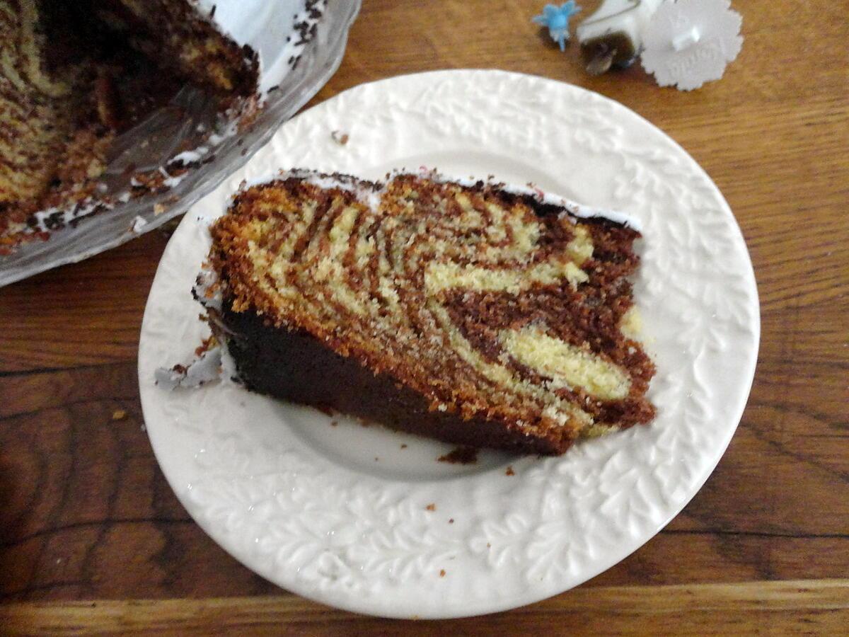 recette ZEBRA CAKE DE  "OH LA GOURMANDE"