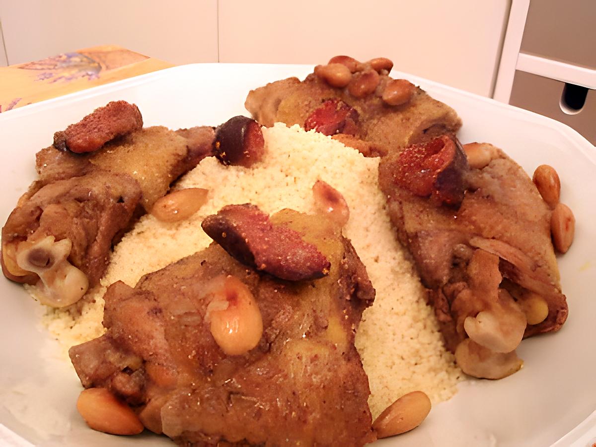 recette Tajine de poulet aux amandes