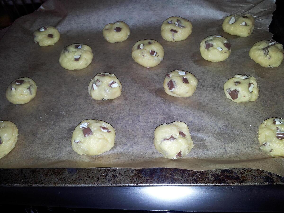 recette Cookies au pépites de kinder