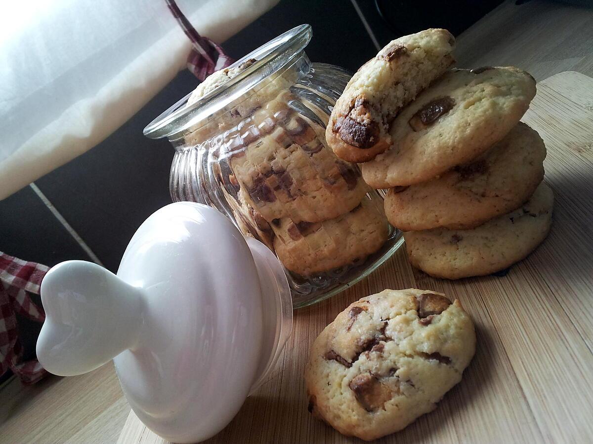 recette Cookies au pépites de kinder