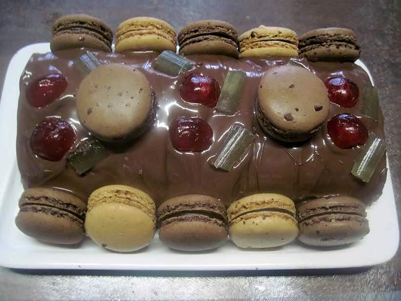 recette Roulé au chocolat et macarons