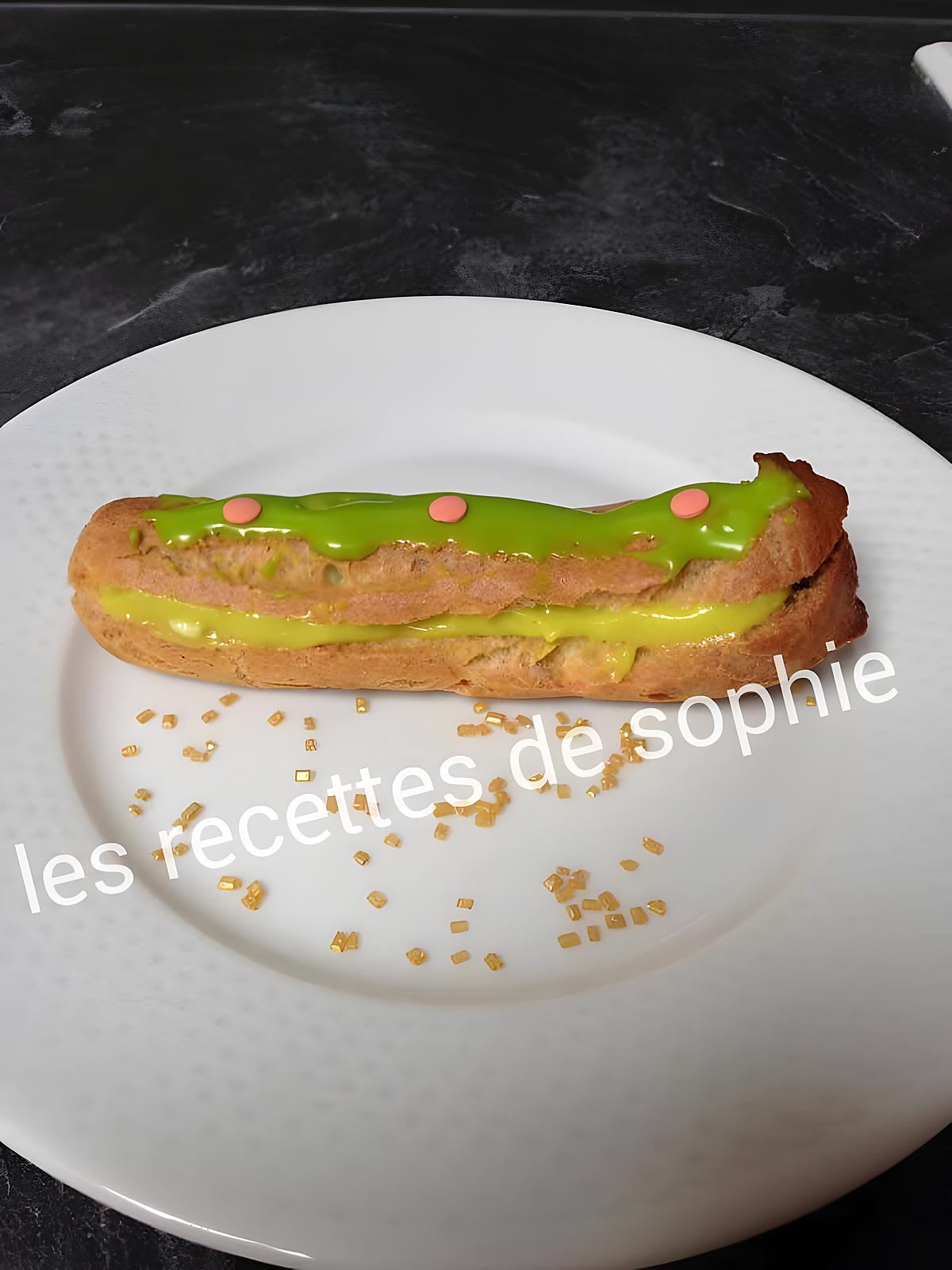 recette Éclairs à la pistache