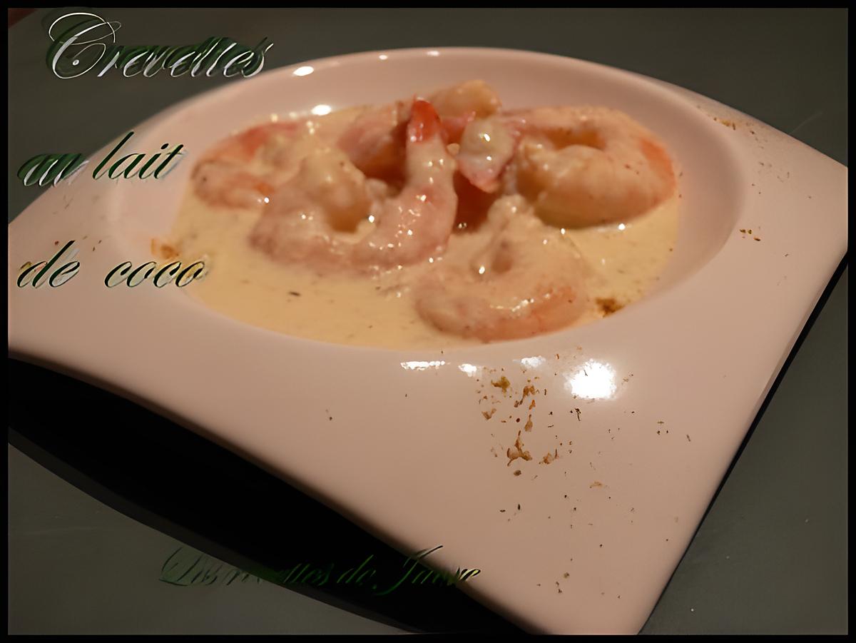 recette crevettes au lait de coco