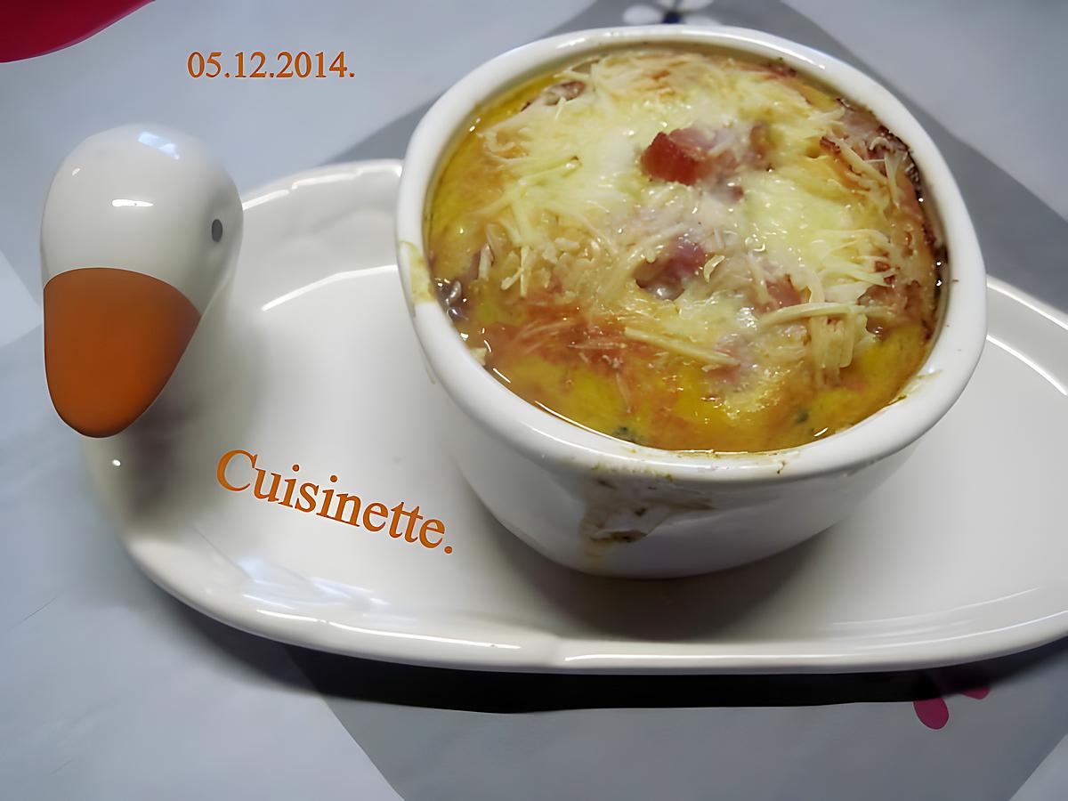 recette Clafoutis à la courge et lardons fumés.