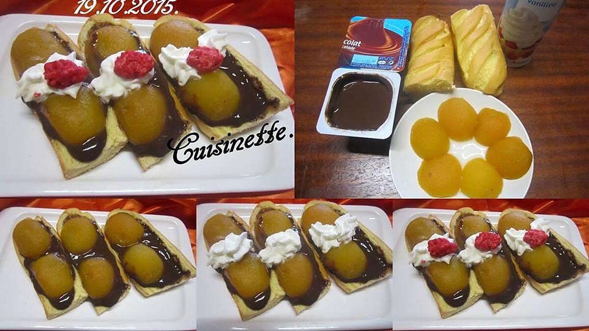 recette Viennoiseries au chocolat et abricots.