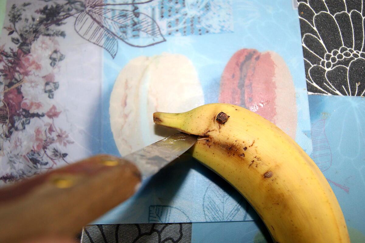 recette La banane dauphin (déco de table)