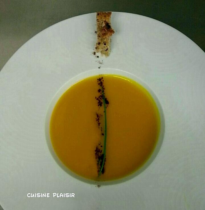 recette Velouté de potimarron, carotte