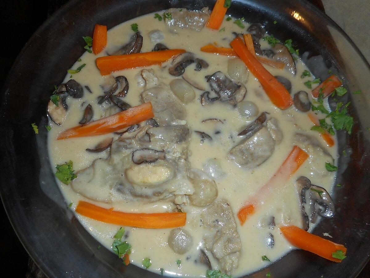 recette Blanquette de tendron de veau