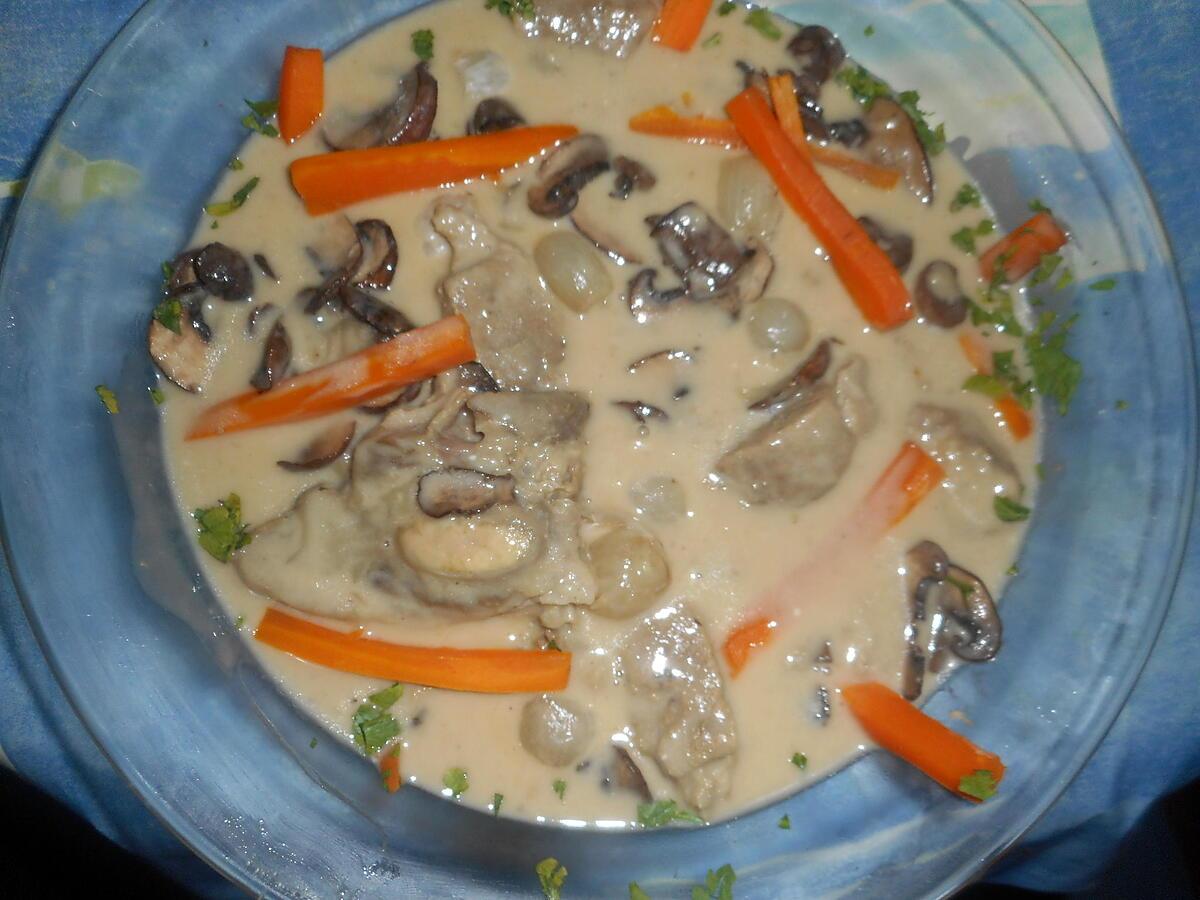 recette Blanquette de tendron de veau