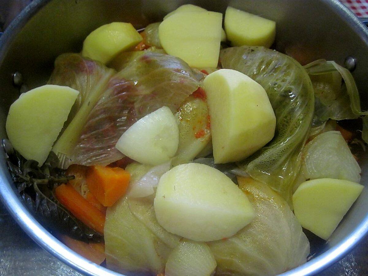 recette Pointe de porc sans os. façon potée.