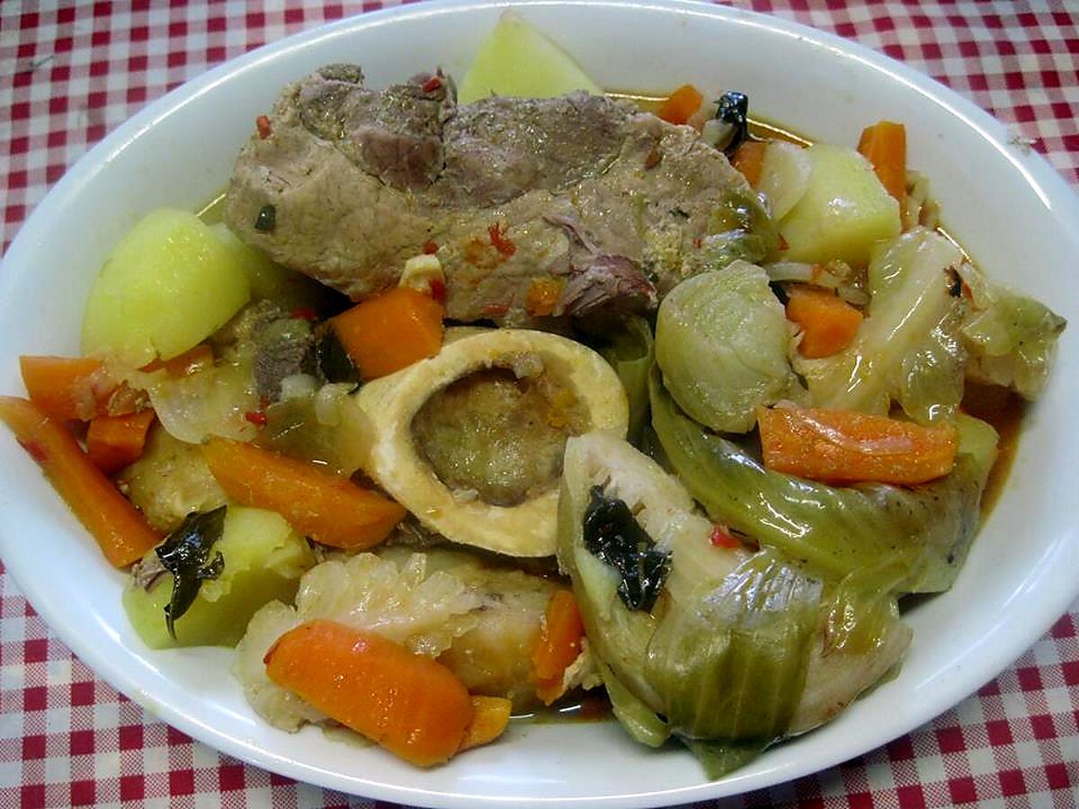 recette Pointe de porc sans os. façon potée.