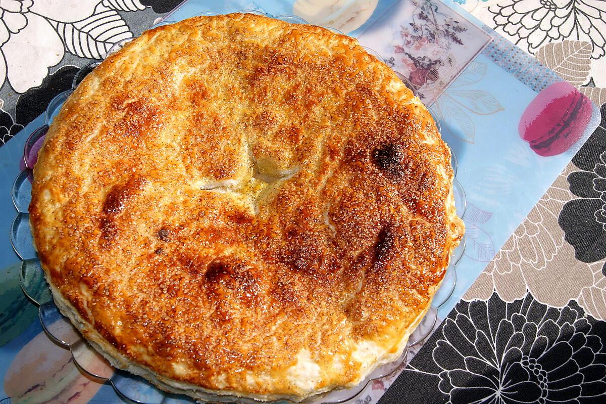recette Gâteau moëlleux et croustillant aux pommes et à la crème de châtaignes