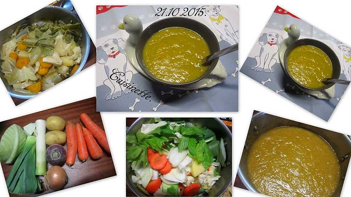 Recette de Soupe de légumes. par cuisinette