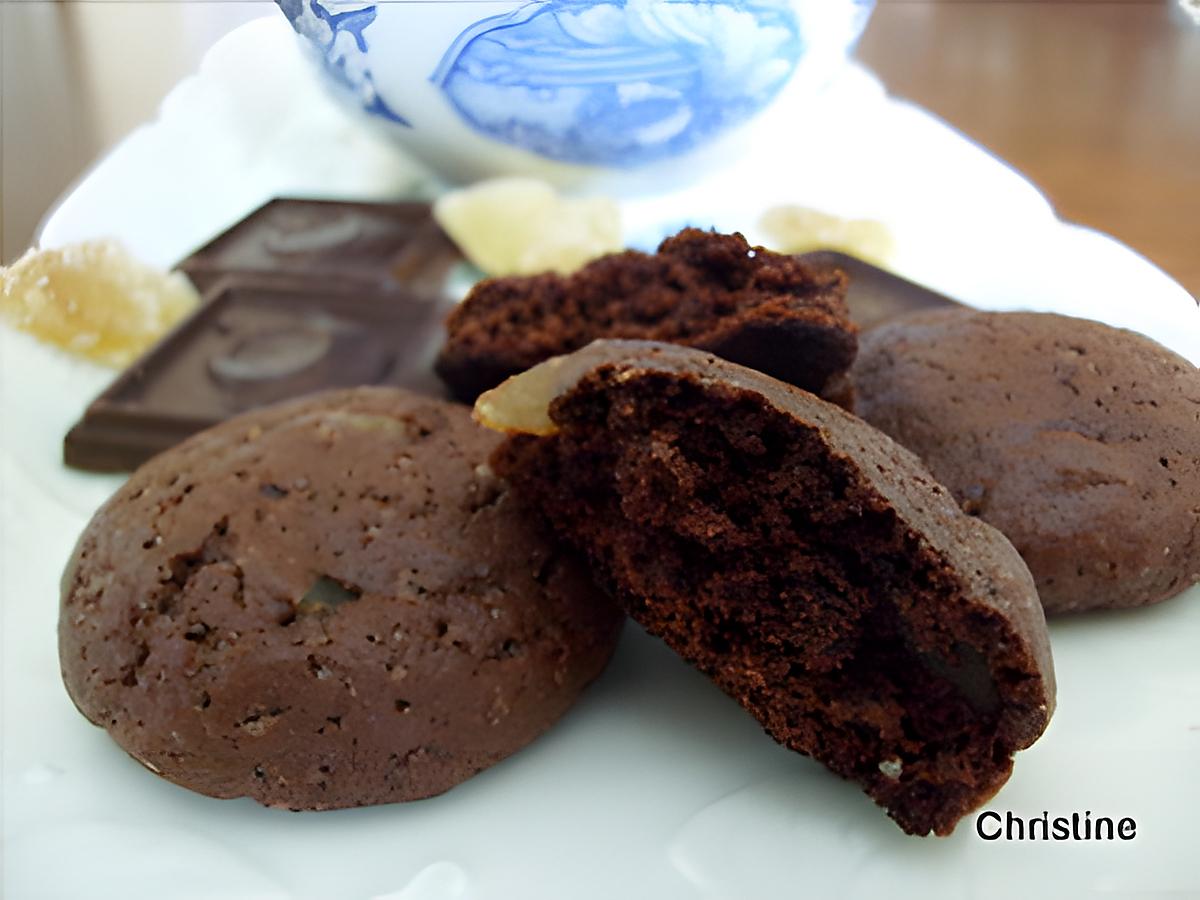 recette Cookies Moelleux Choco-Gingembre