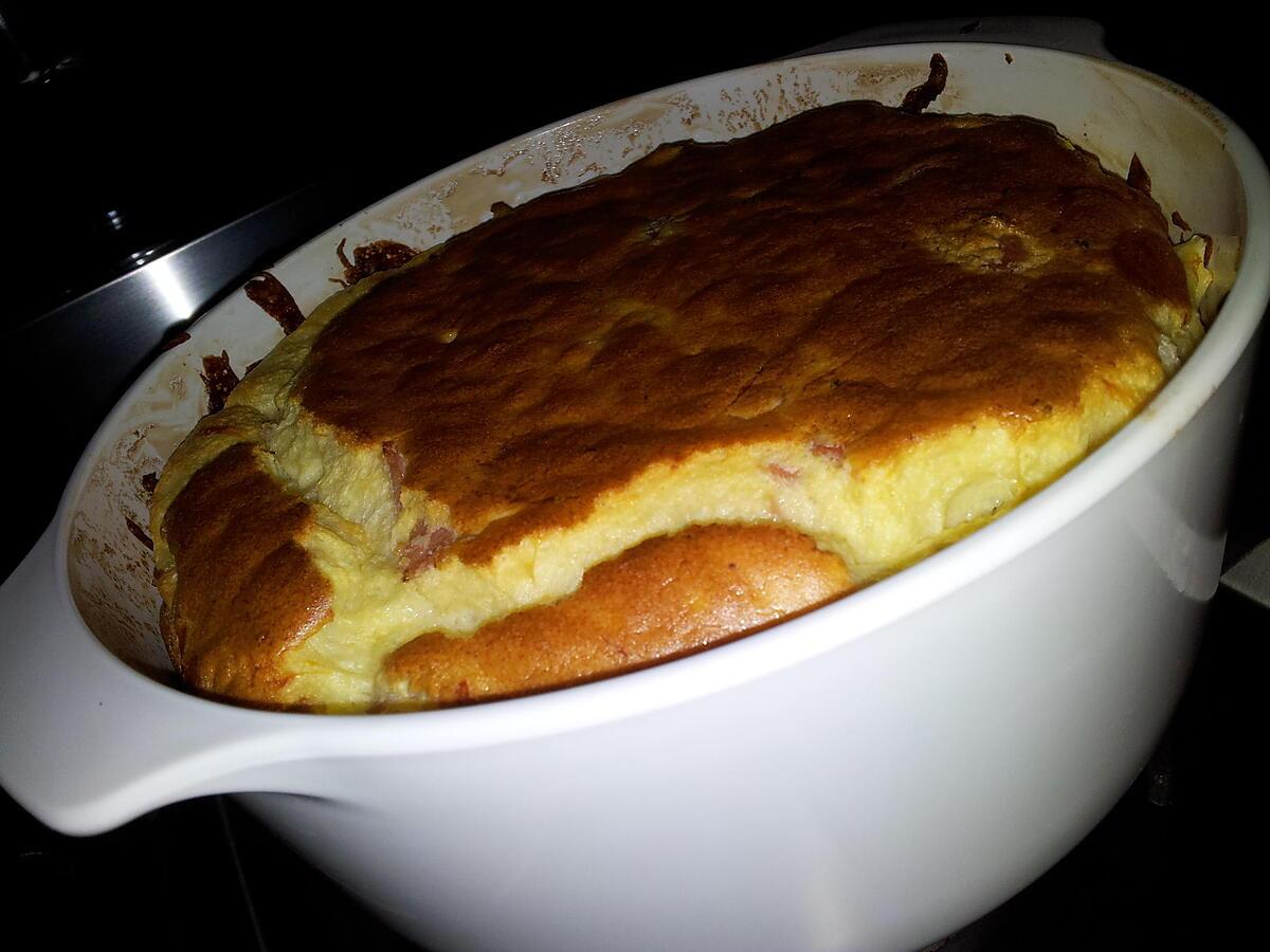 recette Soufflé au jambon-mozzarella