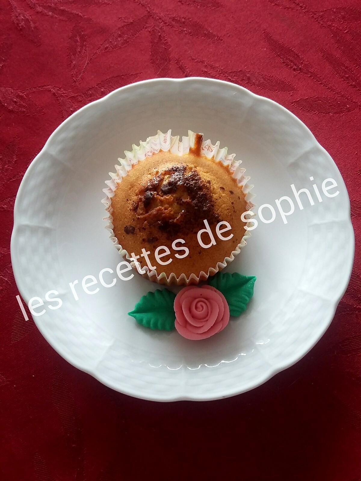 recette Muffins rhum, noisette et pépites au chocolat