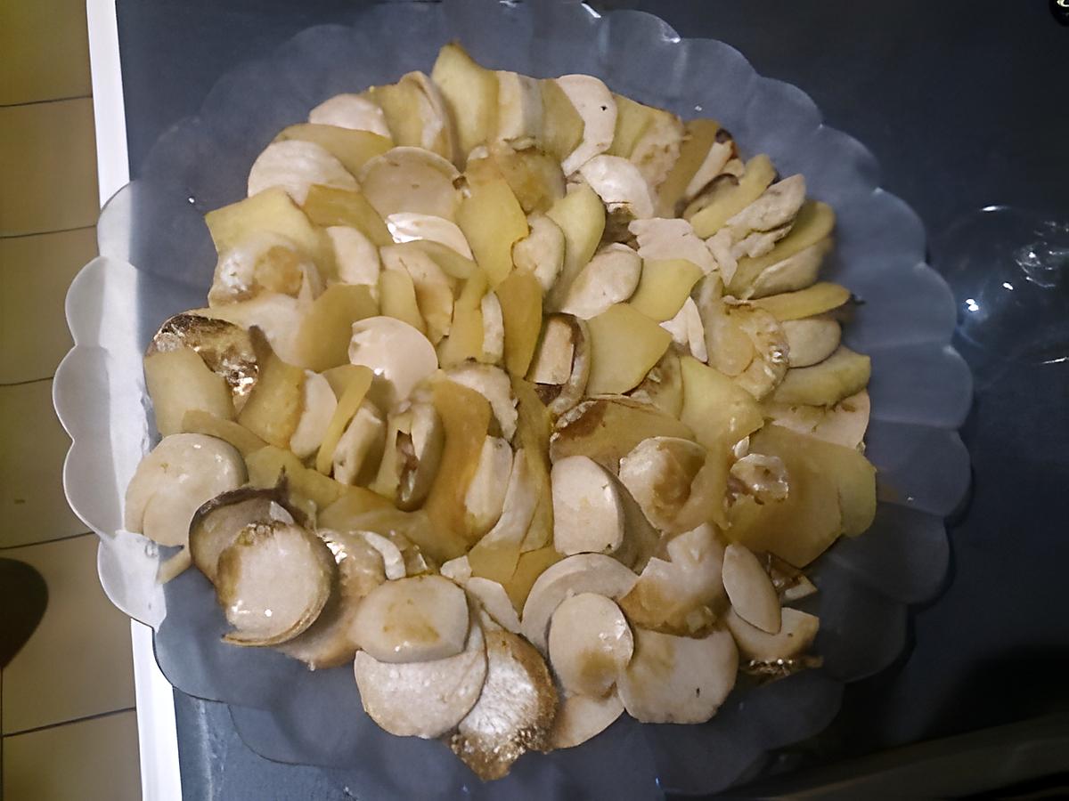 recette millefeuille de boudin blanc aux pommes