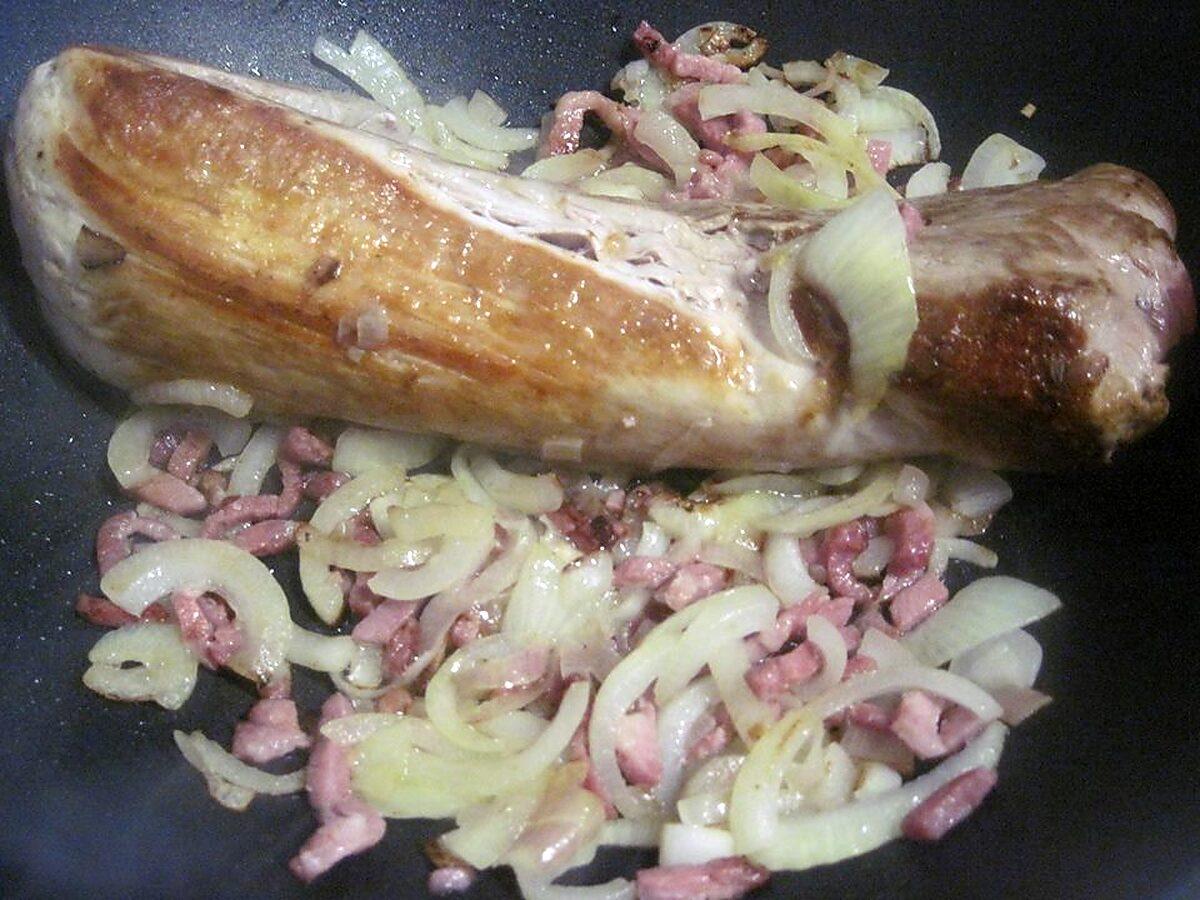 recette Filet de porc aux légumes.