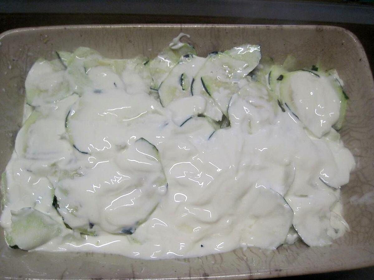 recette Gratin de courgettes au parmesan.