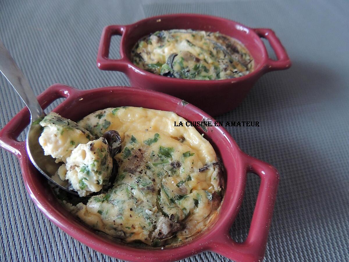 recette Petits flans aux champignons