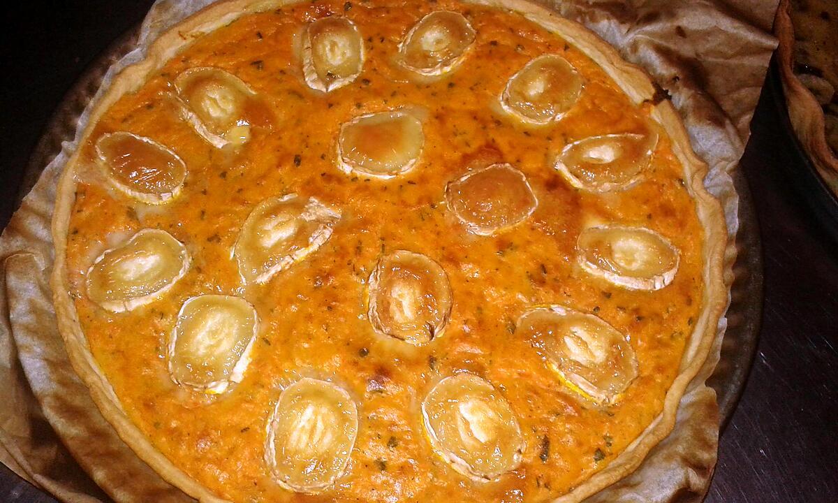 recette Tarte au potimarron et chèvre