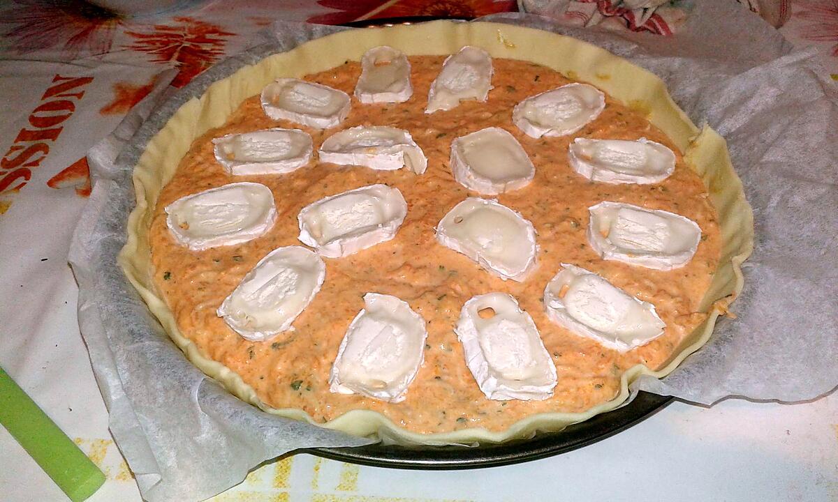 recette Tarte au potimarron et chèvre