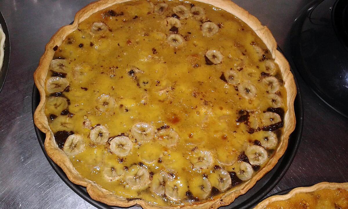 recette Tarte bananes chocolat