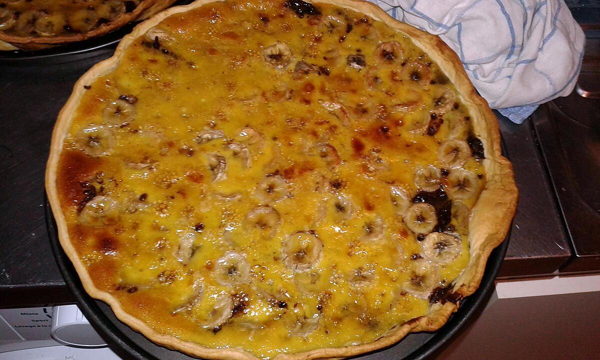 recette Tarte bananes chocolat