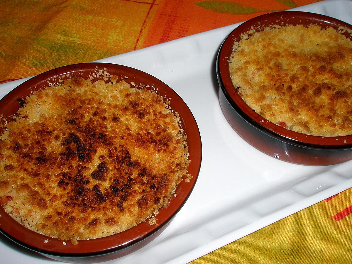 recette Crumble de coings au miel et aux noix