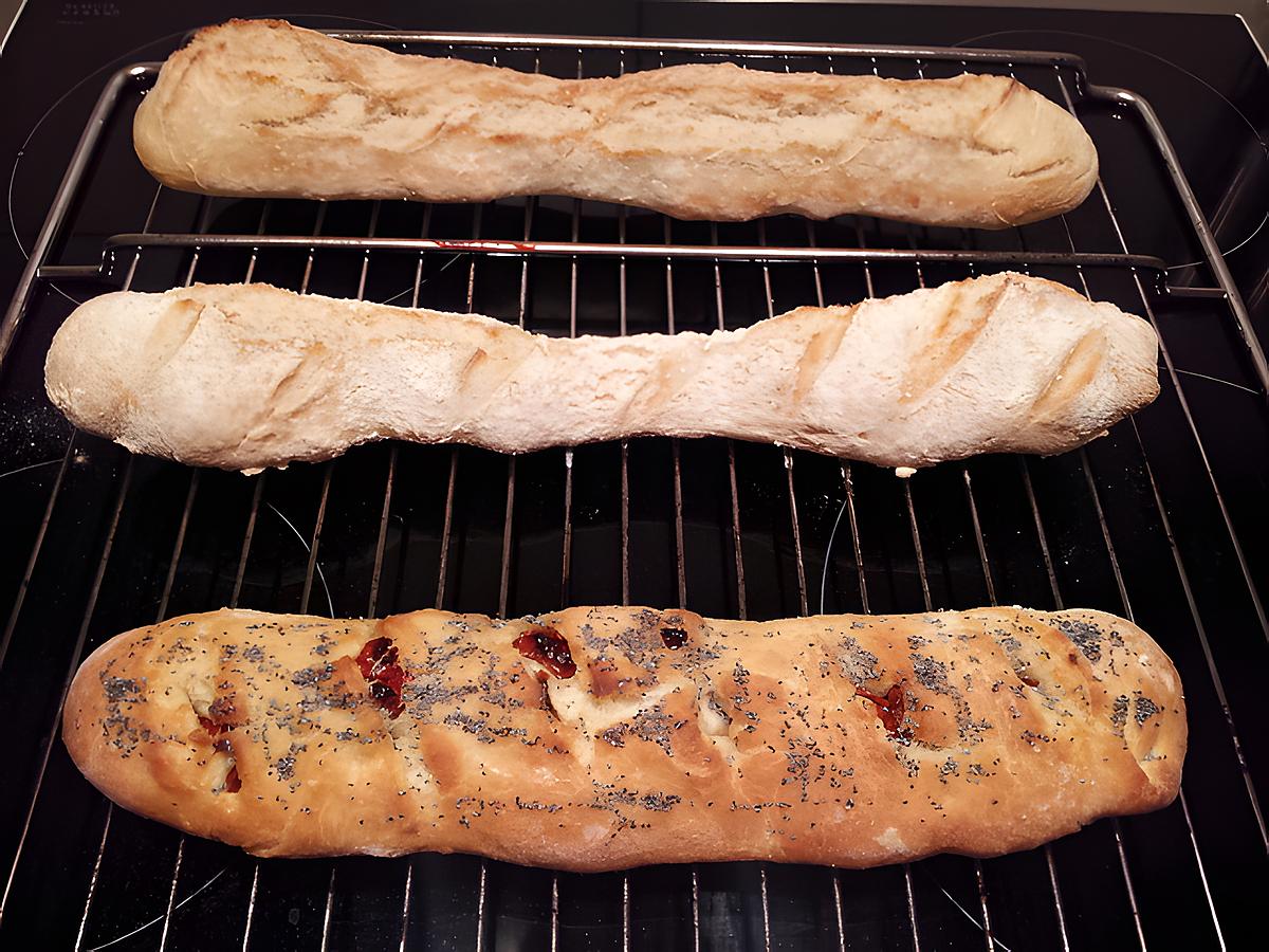 recette Baguette à l'Huile d'Olive et Tomates séchées