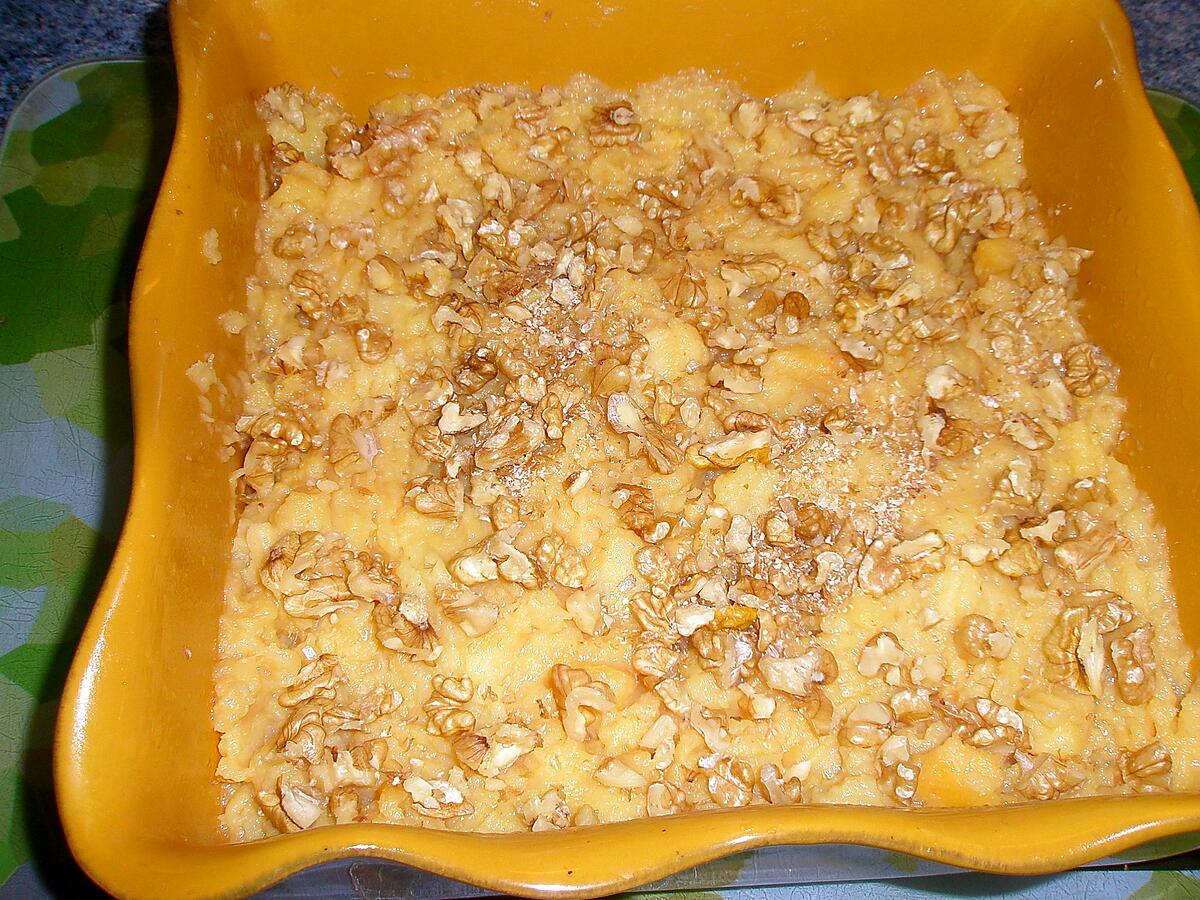 recette Crumble de coings au miel et aux noix