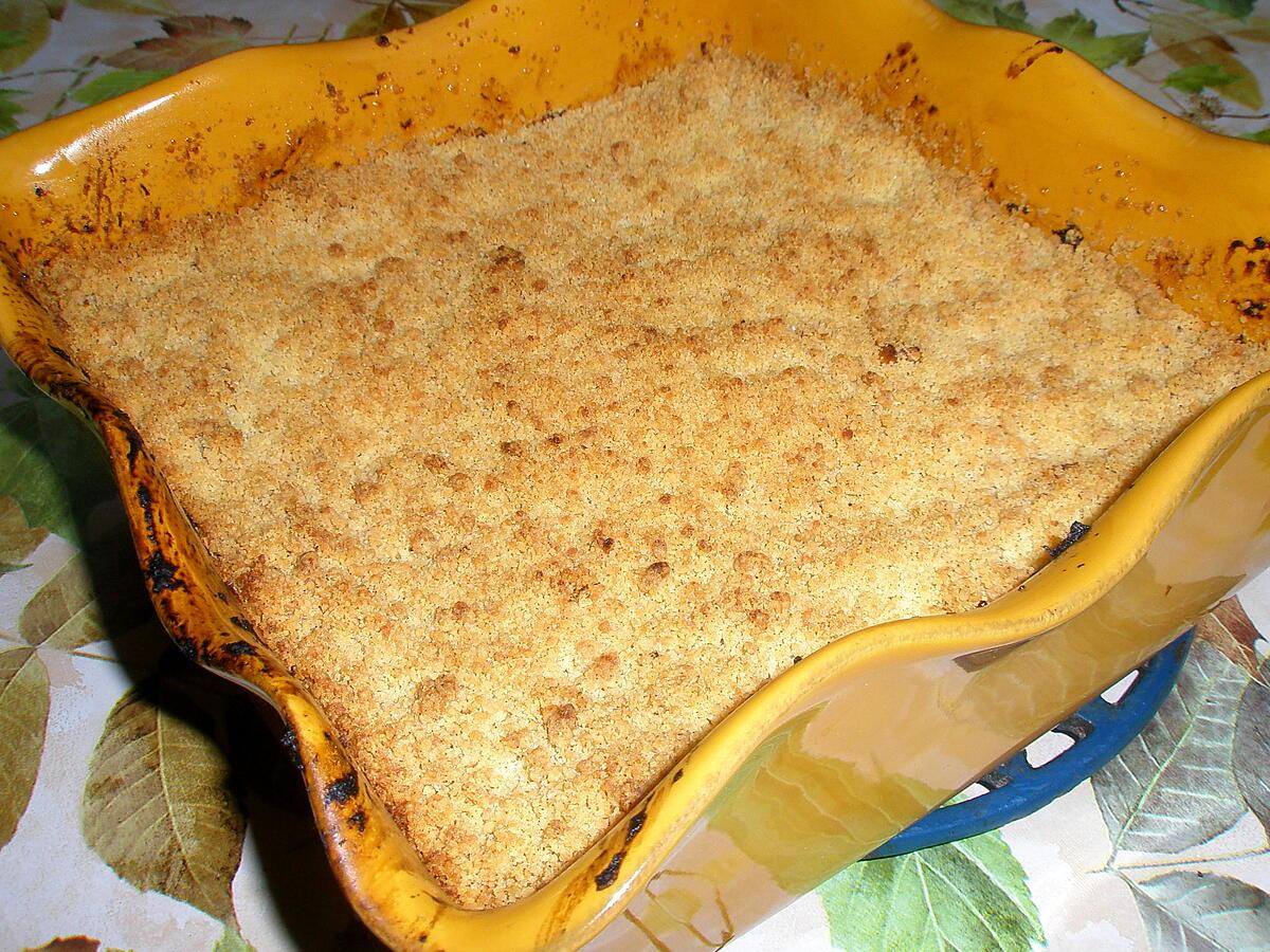 recette Crumble de coings au miel et aux noix