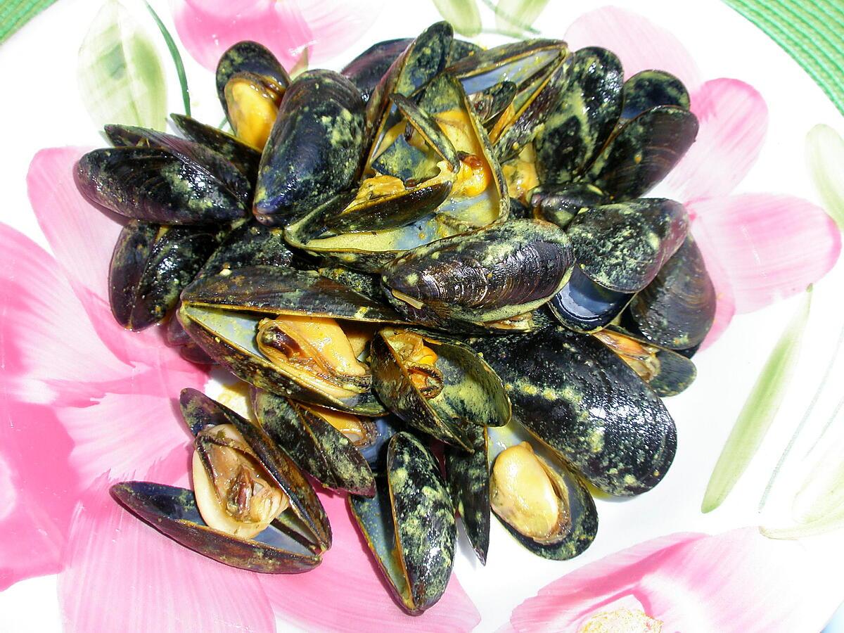 recette Moules au curry