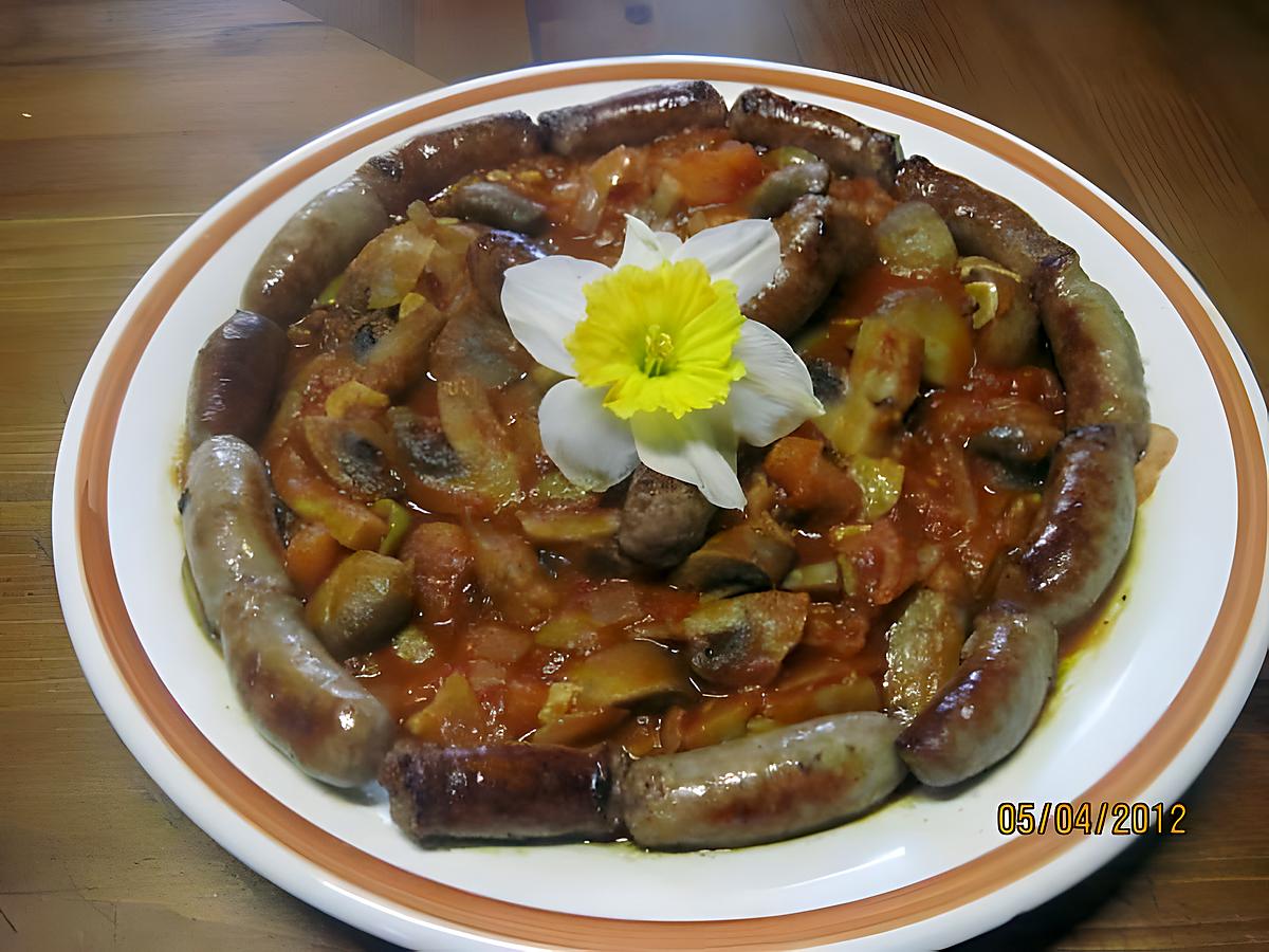 recette Godiveaux à la sauce tomate aux champignons.