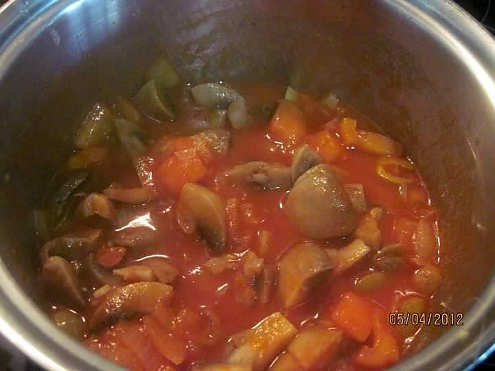 recette Godiveaux à la sauce tomate aux champignons.
