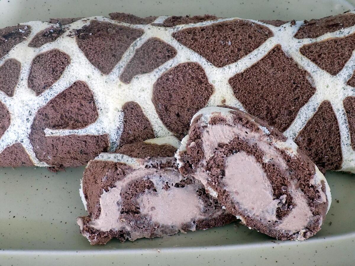 recette gateau roulé girafe capuccino (régime dukan)