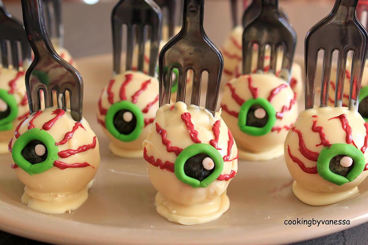 recette cakes pops spécial HALLOWEEN