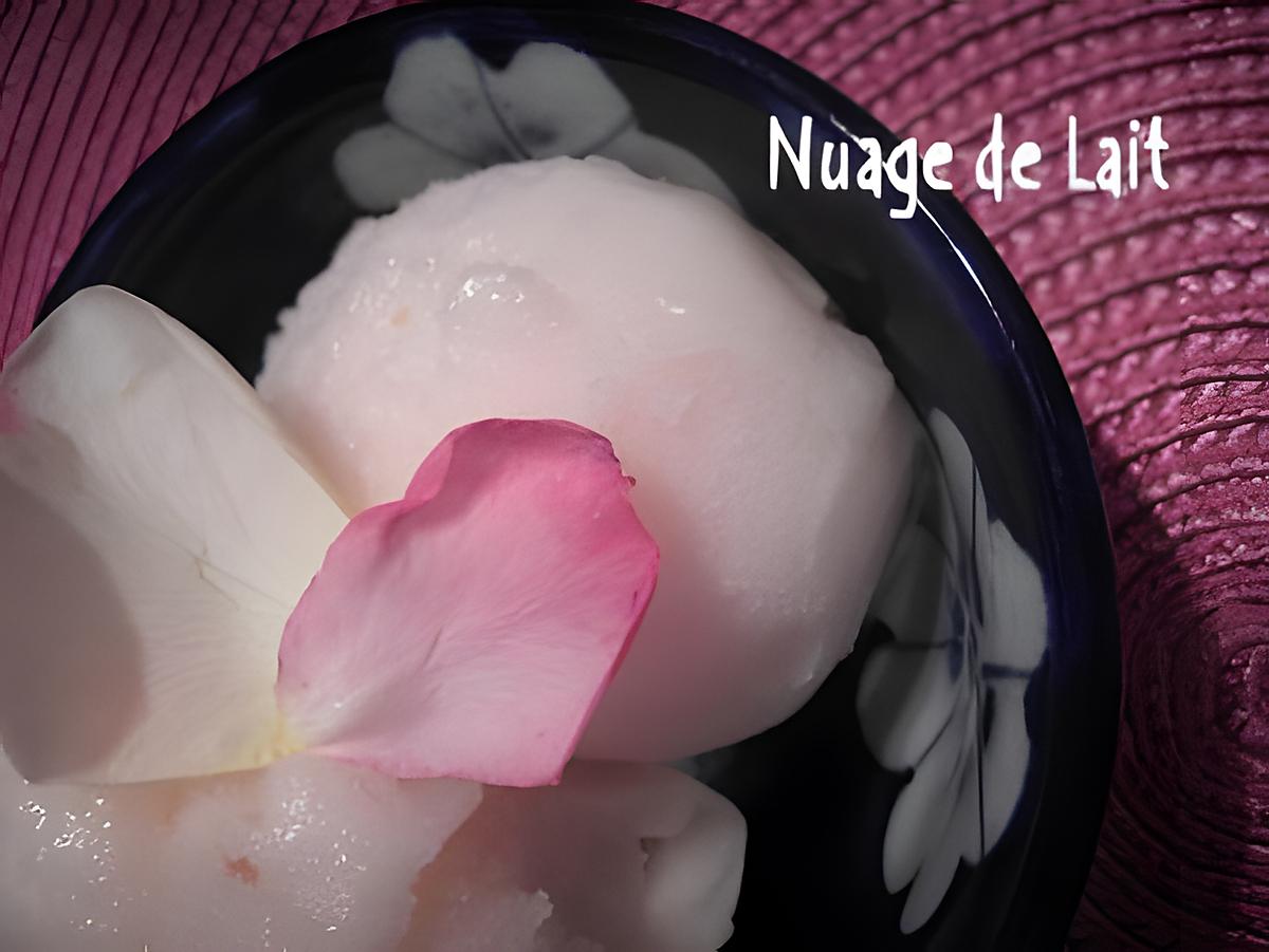 recette SORBET LITCHEES/ROSE